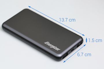 Pin sạc dự phòng Energizer UE10046 10.000 mAh Polymer - 2 cổng USB, thiết kế gọn nhẹ, sạc nhanh cho điện thoại và thiết bị di động