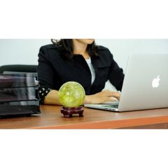 Quả Cầu Phong Thủy Mini Đá Tự Nhiên Đủ Màu - Quà Tặng May Mắn Cho Người Mệnh Kim, Mộc, Thủy, Hỏa, Thổ