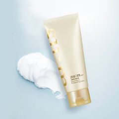 Sữa Rửa Mặt Su:m37 Skin Saver Essential Cleansing Foam 200ml - Làm Sạch Da, Duy Trì Độ Ẩm, Phù Hợp Mọi Loại Da