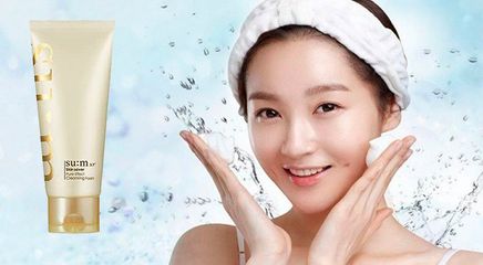 Sữa Rửa Mặt Su:m37 Skin Saver Essential Cleansing Foam 200ml - Làm Sạch Da, Duy Trì Độ Ẩm, Phù Hợp Mọi Loại Da