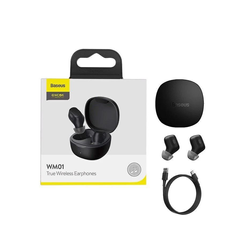 Tai nghe Bluetooth 5.0 Baseus Mini WM01 TWS chống ồn - Thiết kế nhỏ gọn, thời trang, âm thanh sống động, trải nghiệm không dây mượt mà.
