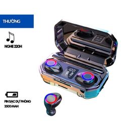 Tai Nghe Bluetooth Deosd TDM12M200S - Tai Nghe Không Dây Kiêm Sạc Dự Phòng, Âm Thanh Chân Thực, Chống Nước IPX7
