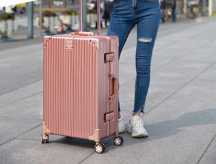 Vali Kéo Du Lịch Khung Nhôm Chống Vỡ Khóa Sập Cao Cấp - Đen/Đỏ/Trắng/Hồng/Xanh, Thiết Kế Tiện Lợi Nhiều Ngăn Đựng đồ