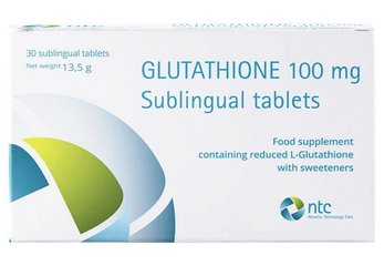 Viên ngậm trắng da Glutathione 100mg NTC - Hỗ trợ làm trắng, cải thiện nám và dấu hiệu tuổi tác - Hộp 30 viên hấp thụ tối ưu