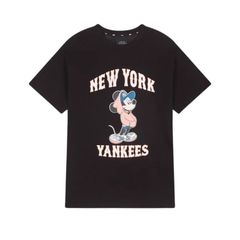 Áo thun MLB New York Yankees Disney Black 31TSK3031-50L