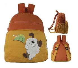 Balo Vải Mộc Petshop Cho Bé DBG-380 - Balo Dễ Thương, Chất Liệu Cotton Bền, Nhiều Ngăn Đựng, Phù Hợp Cho Trẻ Em