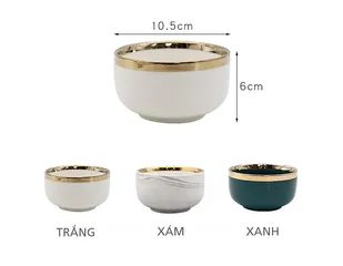 Bát Sứ Hàn Quốc Nhỏ Cao Cấp - Bát Ăn Chất Liệu Sứ Sương, Thiết Kế Sang Trọng, Giữ Nhiệt Tốt, Quà Tặng Thích Hợp
