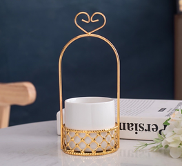 Bộ Lẵng Đựng Muỗng Nĩa Phong Cách Bắc Âu Gốm Sứ và Kim Loại - Trang Trí Bàn Ăn Độc Đáo, Quà Tặng Sang Trọng