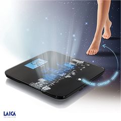 Cân Sức Khỏe Điện Tử Cảm Biến Phát Sáng Laica PS1059 - Cân Nặng Tối Đa 180kg, Màn Hình LCD Rõ Ràng, Thiết Kế Đẹp Mắt