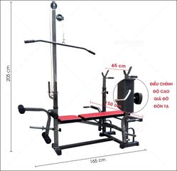 Giàn Tạ Đa Năng Xuki 2017 - Thiết Bị Tập Gym Tại Nhà, Chất Liệu Thép Bền, Chưa Bao Gồm Đòn Và Tạ, Tiện Lợi Cho Người Dùng