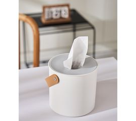 Hộp Nhựa Đựng Giấy Quai Da Cao Cấp - Tiện Lợi, Chống Bám Bẩn, Thiết Kế Đơn Giản Phù Hợp Mọi Không Gian Nội Thất