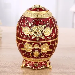 Lọ Đựng Tăm Hoàng Kim Hình Quả Trứng - Thiết Kế Tân Cổ Điển Sang Trọng - Trang Trí Bàn Ăn Hiện Đại