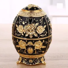 Lọ Đựng Tăm Hoàng Kim Hình Quả Trứng - Thiết Kế Tân Cổ Điển Sang Trọng - Trang Trí Bàn Ăn Hiện Đại