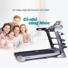 Máy Chạy Bộ Điện Zasami KZ-S183 - Thiết Kế Gập Gọn, Động Cơ 3.0HP, Màn Hình LCD, Hỗ Trợ Tập Luyện Tại Nhà, Giữ Vóc Đẹp Thon Gọn