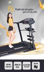 Máy Chạy Bộ Điện Zasami Fly KZ-G7380 - Thiết Kế Gập Gọn, Động Cơ 1.25HP và 12 Chương Trình Tập Luyện Kết Hợp Massage