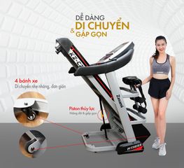 Máy Chạy Bộ Điện Zasami KZ-C203 - Thiết Kế Sang Trọng, Động Cơ 3.5 HP, Chức Năng Mp3, Chịu Tải 180kg, Dễ Dàng Gấp Gọn, Tập Luyện Tại Nhà