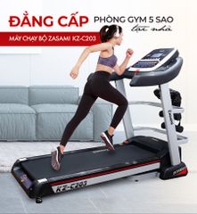 Máy Chạy Bộ Điện Zasami KZ-C203 - Thiết Kế Sang Trọng, Động Cơ 3.5 HP, Chức Năng Mp3, Chịu Tải 180kg, Dễ Dàng Gấp Gọn, Tập Luyện Tại Nhà