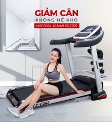 Máy Chạy Bộ Điện Zasami KZ-C203 - Thiết Kế Sang Trọng, Động Cơ 3.5 HP, Chức Năng Mp3, Chịu Tải 180kg, Dễ Dàng Gấp Gọn, Tập Luyện Tại Nhà