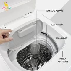 Máy Giặt Mini Moaz BéBé MB-036 - Thiết Kế Hiện Đại, Tiết Kiệm Diện Tích, Giặt Nóng, Lồng 3kg - Phù Hợp Gia Đình Nhỏ