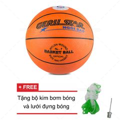 Quả Bóng Rổ Gerustar Số 5/6/7 - Độ Nảy Tốt, Độ Bám Cao, Chất Liệu PU/Cao Su - Dụng Cụ Thể Thao Chất Lượng Cao