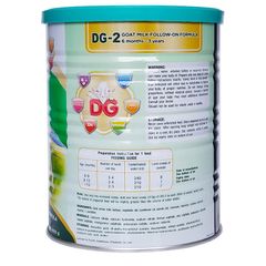Sữa dê DG-2 400g cho trẻ từ 6 - 36 tháng - Hỗ trợ tăng cân, chiều cao và giấc ngủ khỏe mạnh cho bé
