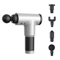 Súng Massage Fascial Gun Cy-801 - Thiết Bị Massage Cầm Tay 4 Đầu Thay Thế - Giảm Đau Nhức Cơ, Thư Giãn An Toàn Cho Nam Nữ