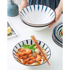 Tô Sứ Loe Nhật Bản Phong Cách Retro - Chất Liệu Sứ Cao Cấp, Sang Trọng, Đẹp Mắt, Quà Tặng Hoàn Hảo cho Bàn Ăn