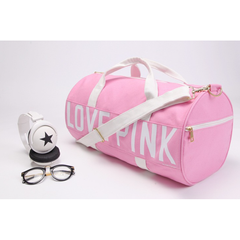 Túi Trống Thể Thao Du Lịch Love Pink - Túi Đựng Đồ Năng Động Với Ngăn Rộng Rãi, Phù Hợp Mọi Độ Tuổi