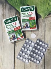 Viên Uống Taxofit Zink 15 Histidin Vitamin C - Hỗ Trợ Tăng Đề Kháng, Nâng Cao Khả Năng Miễn Dịch, Hộp 40 Viên