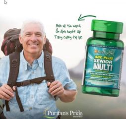 Vitamin Tổng Hợp Cho Người Lớn Tuổi ABC Plus - Viên Uống Multivitamin Dành Cho Người Trên 50 Tuổi - Hỗ Trợ Sức Khỏe Toàn Diện