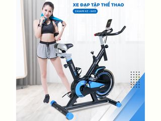 Xe Đạp Tập Thể Dục Zasami KZ-6413 - Cảm Biến Nhịp Tim, Khung Chắc Chắn, 8 Cấp Độ Điều Chỉnh, Thích Hợp Tập Luyện Tại Nhà