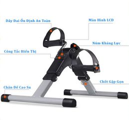 Bàn Đạp Tập Chân Tay Mini Cycle MS-130 - Thiết Bị Hỗ Trợ Phục Hồi Chức Năng và Tập Thể Lực Tại Nhà