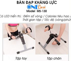 Bàn Đạp Tập Chân Tay Mini Cycle MS-130 - Thiết Bị Hỗ Trợ Phục Hồi Chức Năng và Tập Thể Lực Tại Nhà