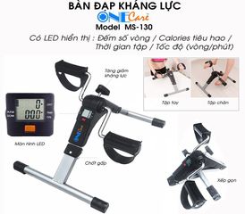 Bàn Đạp Tập Chân Tay Mini Cycle MS-130 - Thiết Bị Hỗ Trợ Phục Hồi Chức Năng và Tập Thể Lực Tại Nhà