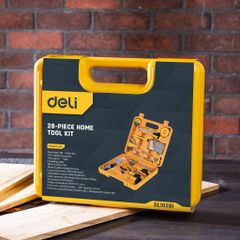 Bộ Dụng Cụ Sửa Đồ Gia Dụng 28 Chi Tiết Deli EDL1028J - Bộ Công Cụ Đa Năng Thoải Mái Cho Mọi Gia Đình, Tiện Lợi Và Dễ Dàng Mang Đi