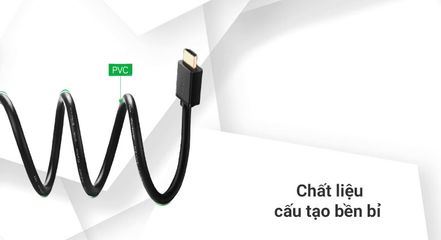 Cáp HDMI Ugreen 10108 dài 3m hỗ trợ Ethernet, 4K, 3D - Cáp chất lượng cao cho truyền dữ liệu mượt mà và ổn định