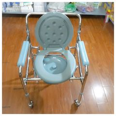 Ghế bô vệ sinh có bánh xe di chuyển Lucass G696 - Khung hợp kim bền đẹp, hỗ trợ người lớn tuổi tiện lợi, dễ vệ sinh.