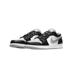 Giày thể thao Nike Jordan 1 Low Smoke Grey màu đen trắng