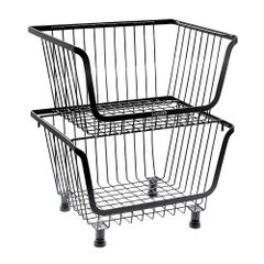 Kệ Rổ Đựng Đồ Nhà Bếp Sơn Tĩnh Điện Nhiều Tầng - Khung Thép Bền, Thiết Kế Khoa Học, Tiện Dụng Cho Bếp và SPA