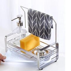 Kệ Rổ Đựng Đồ Treo Khăn Inox 304 Hobby Home Decor KRC4 - Thiết Kế Tiện Lợi Dán Tường Cho Nhà Bếp Thêm Gọn Gàng