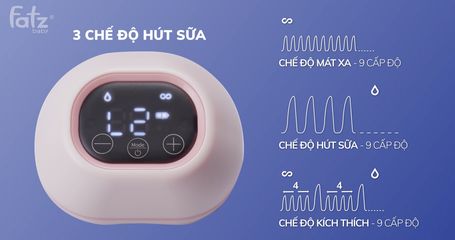 Máy Hút Sữa Điện Rảnh Tay Không Dây Fatz Baby Freemax 1 - FB1201CW, Thiết Kế Nhẹ, Dễ Dàng Sử Dụng cho Mẹ Bỉm Sữa
