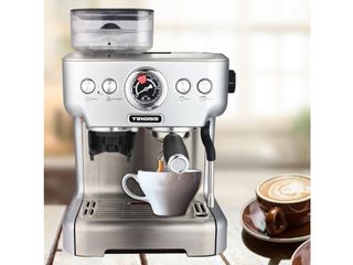 Máy Pha Cà Phê Tự Động Tiross TS6213 - Espresso và Cappuccino 250g, Năng Lượng 2650W, Bọt Sữa Thơm Ngon, Dụng Cụ Gia Đình, Văn Phòng