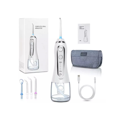 Máy tăm nước cầm tay H2ofloss HF6P phiên bản mới - Thiết bị chăm sóc răng miệng với 5 chế độ áp lực, chống nước IPX7, pin 2500mAh