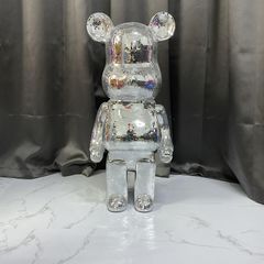 Mô Hình Gấu Bearbrick Bling 80cm DBCP420A Màu Bạc - Đồ Trang Trí Sang Trọng, Quà Tặng Fan Stanley Kubrick
