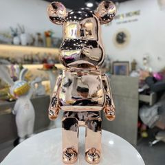 Mô Hình Gấu Bearbrick Mạ Đồng DBCP289A Cao Cấp - Đồ Chơi Trang Trí Nhà Cửa, Thiết Kế Dễ Thương và Sang Trọng