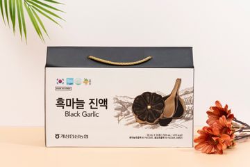 Nước Tỏi Đen Hansusam - Hỗ Trợ Tăng Cường Đề Kháng, Bổ Sung Kháng Sinh Tự Nhiên, Hộp 30 Gói x 50ml