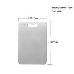 Thớt Inox 304 HOBBY TH Cao Cấp Chống Mốc và Kháng Khuẩn - Dụng Cụ Nhà Bếp Chất Lượng, 3 Kích Thước Tùy Chọn