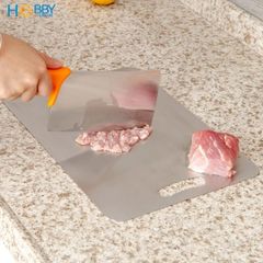 Thớt Inox 304 HOBBY TH Cao Cấp Chống Mốc và Kháng Khuẩn - Dụng Cụ Nhà Bếp Chất Lượng, 3 Kích Thước Tùy Chọn