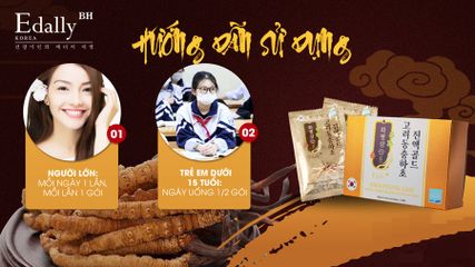Tinh Chất Đông Trùng Hạ Thảo Edally Hwa Pyung Sam 60ml - Bổ Thận, Tốt Gan, Cải Thiện Sức Khỏe, Giúp Đẹp Da và Tóc