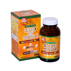 Viên Uống Chiết Xuất Nghệ Wellness Life Science King Ukon 4 - Tăng Cường Sức Đề Kháng, Bảo Vệ Dạ Dày, Gan, Dạng Nhỏ Dễ Uống, 600 Viên